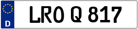 Trailer License Plate